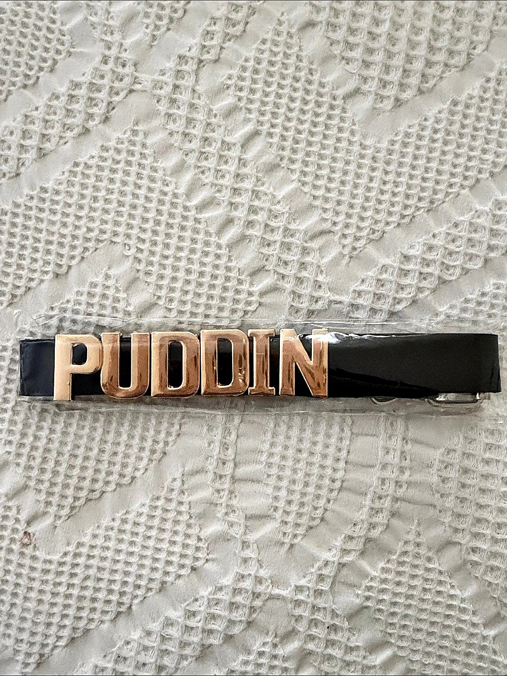 DC Comics Suicide Squad Harley Quinn Puddin Choker Black & Gold